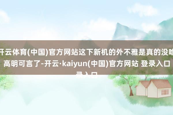 开云体育(中国)官方网站这下新机的外不雅是真的没啥高明可言了-开云·kaiyun(中国)官方网站 登录入口