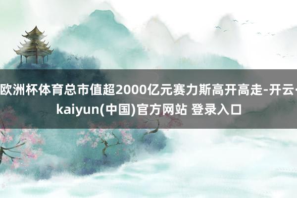 欧洲杯体育总市值超2000亿元赛力斯高开高走-开云·kaiyun(中国)官方网站 登录入口